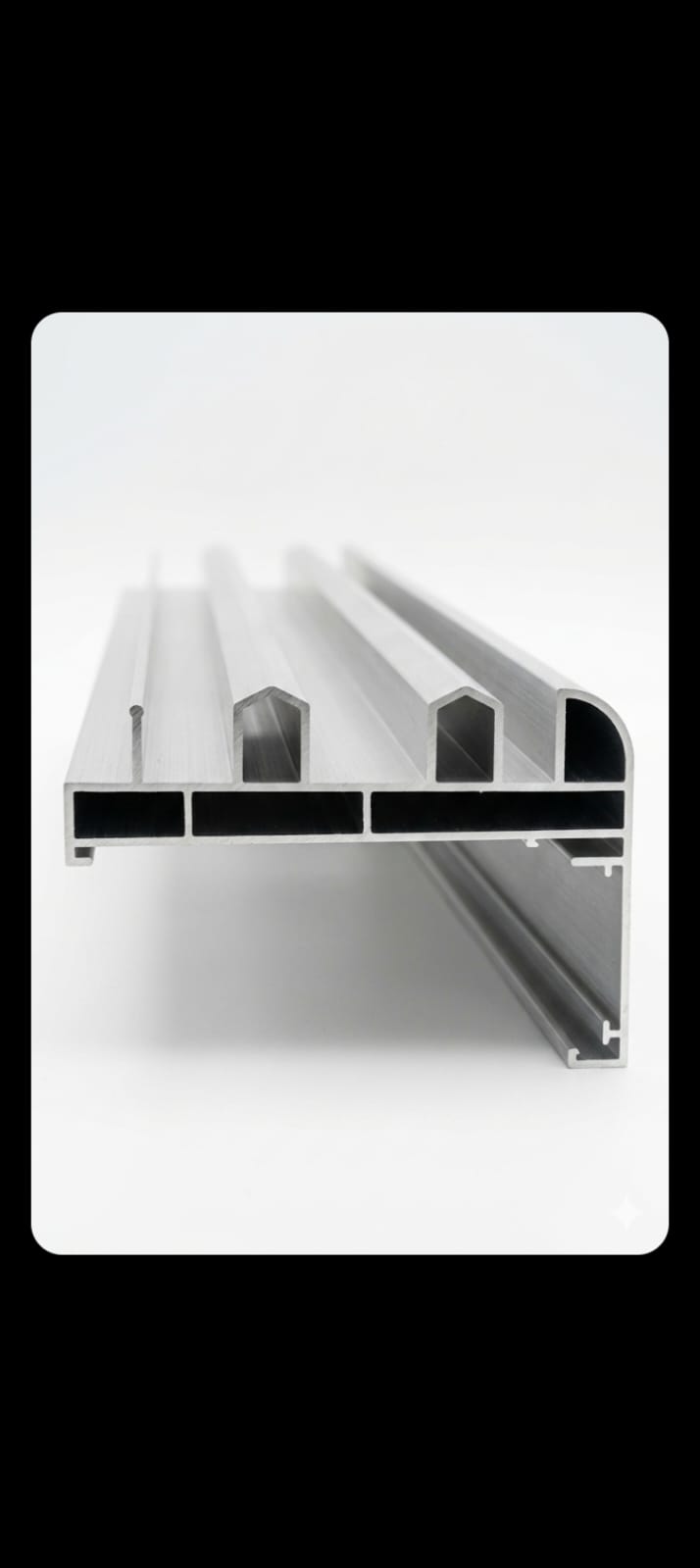 Super Saraya sliding, 1 hinges, 12cm, with 24mm glass.